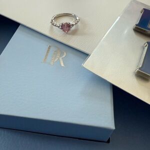 Elegant Pink Heart Ring